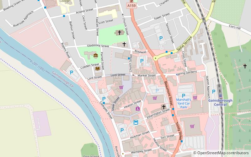 Gainsborough Town Hall location map