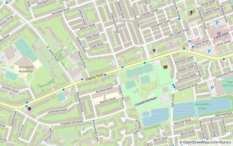 Alexandra Park Edgeley location map