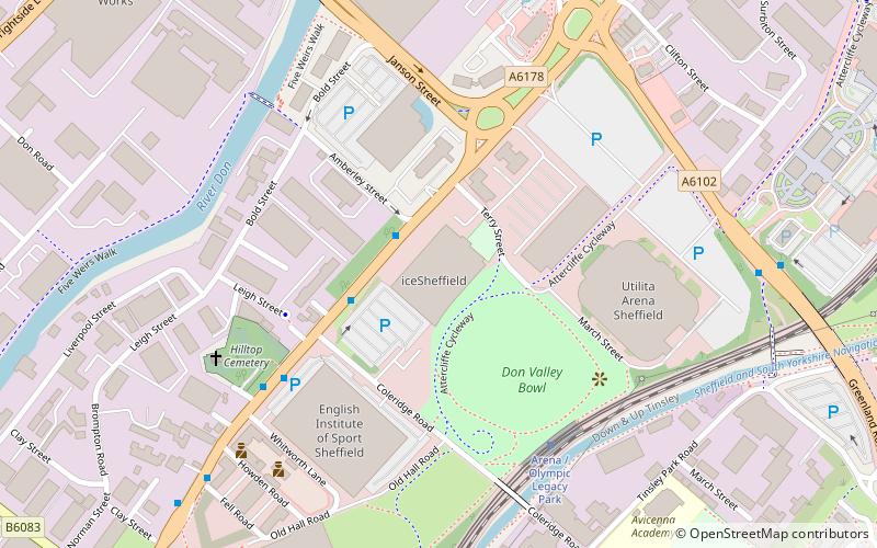 IceSheffield location map