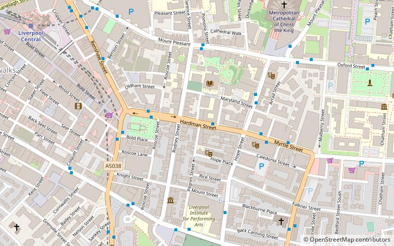 Hardman Street location map