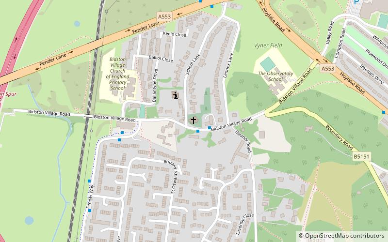 St Oswald's Church location map