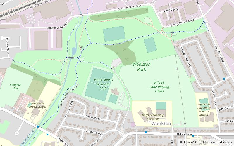 woolston park warrington location map