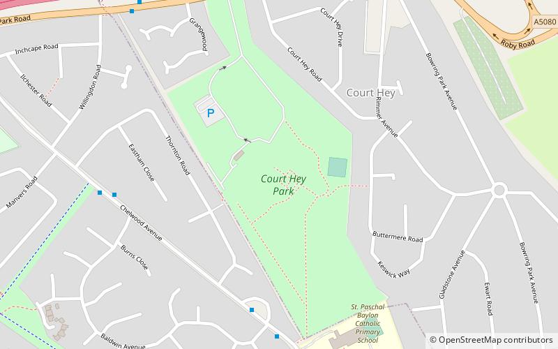 Court Hey Park location map