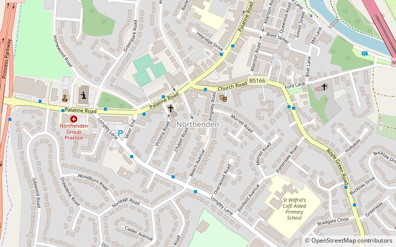 Northenden location map