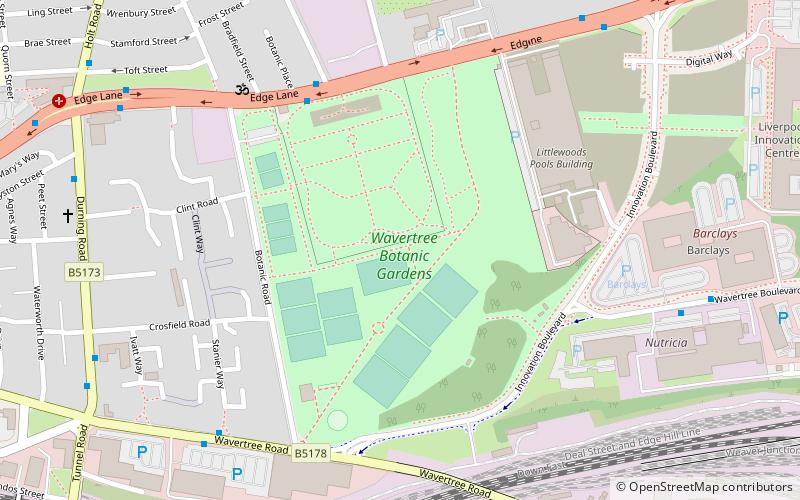 Wavertree Botanic Gardens location map