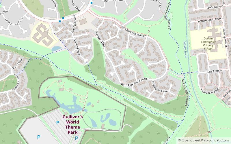 five ponds copse warrington location map