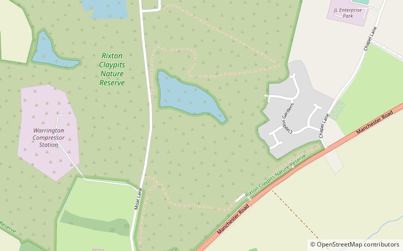 Rixton Clay Pits location map
