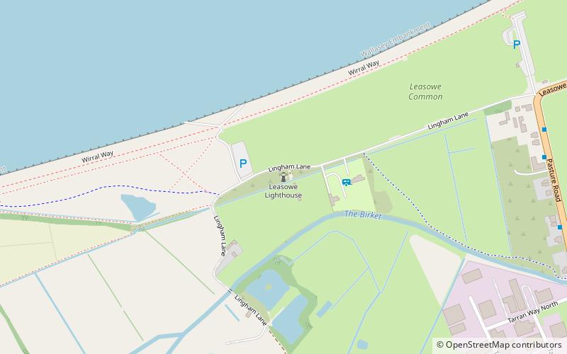 Leasowe Lighthouse location map