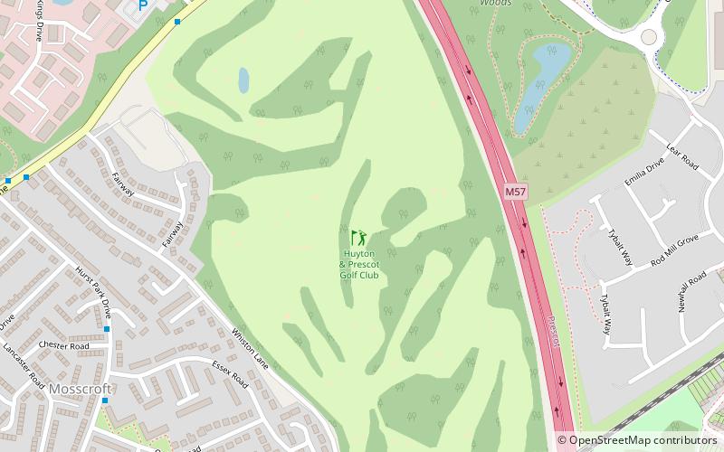 huyton prescot golf club liverpool location map