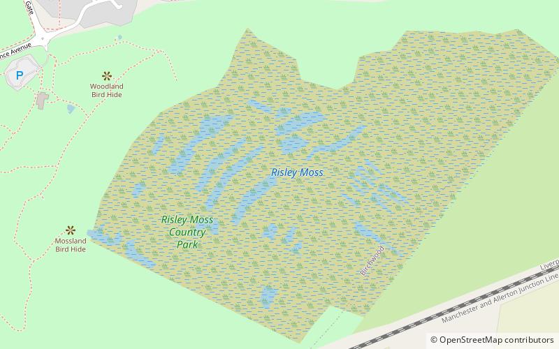 Risley Moss location map