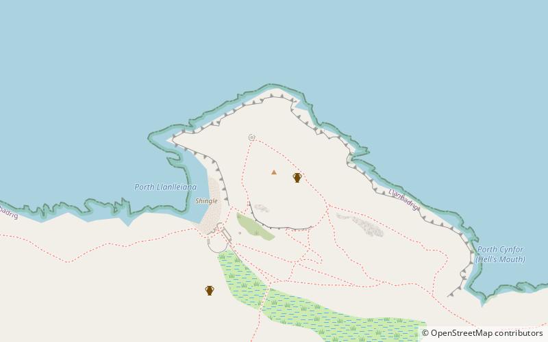 llanbadrig dinas gynfor anglesey location map