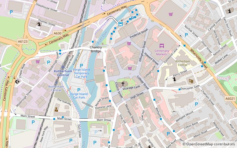 Rotherham Bridge location map