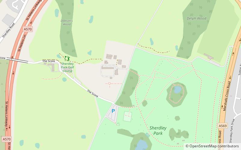 Sherdley Park location map