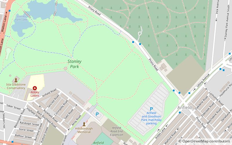 Stanley Park Stadium location map