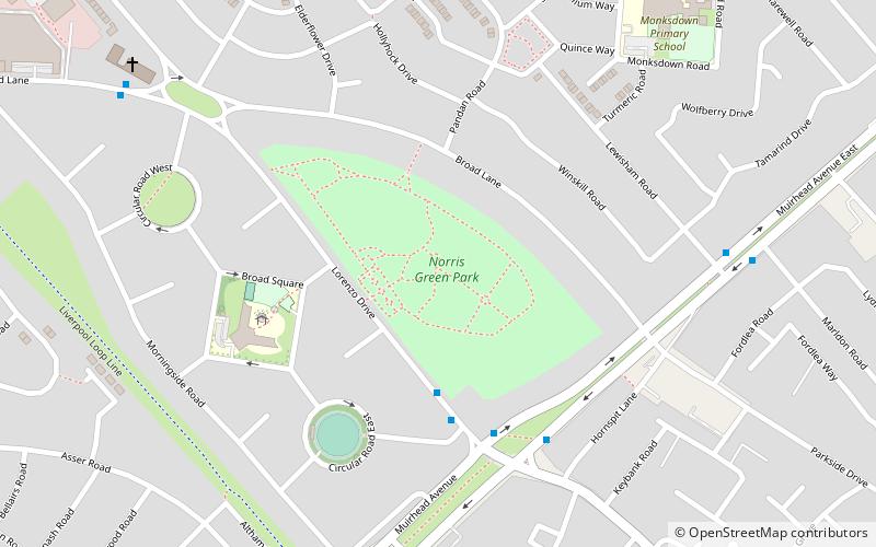 Norris Green Park location map
