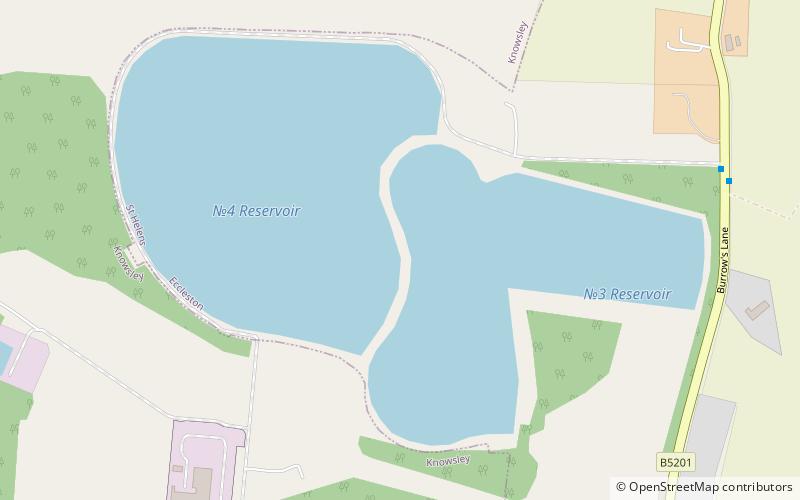 prescot reservoirs location map