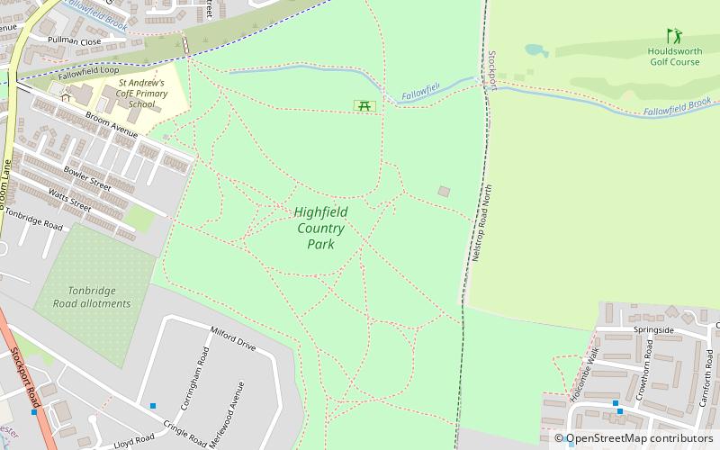 Highfield Country Park location map
