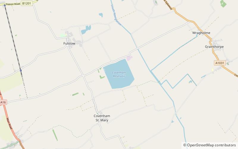 Covenham Reservoir location map