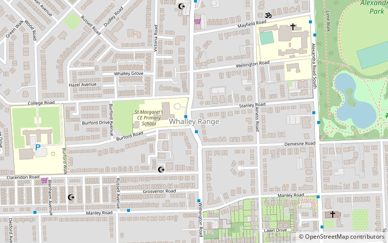 whalley range manchester location map