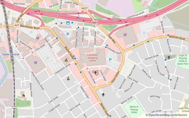 Clarendon Square Shopping Centre location map