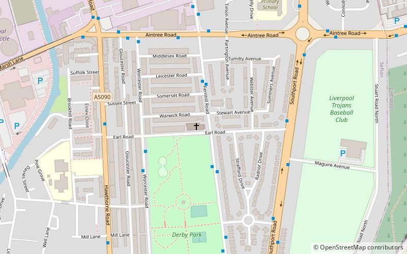 Church of St Monica location map