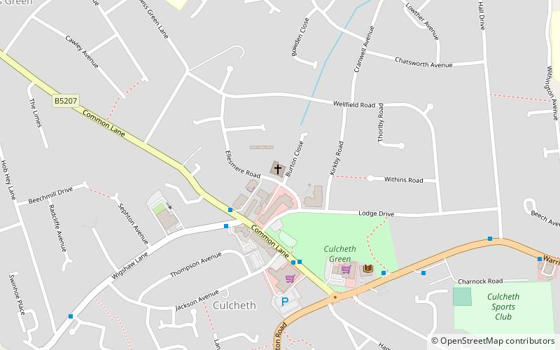 Culcheth Methodist Church location map