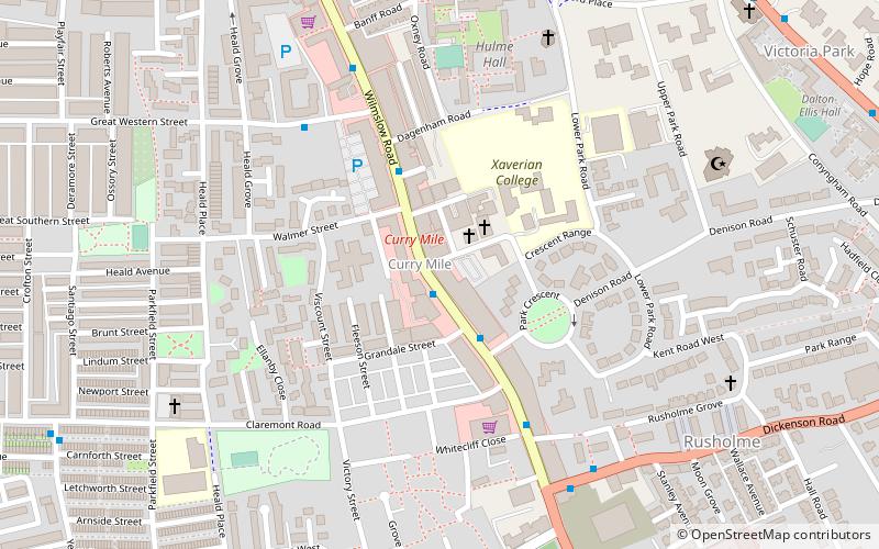 Rusholme location map