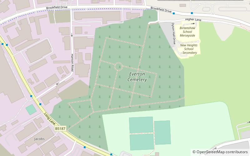 Everton Cemetery location map
