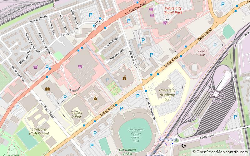 Trafford Town Hall location map
