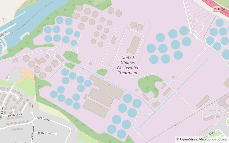 Davyhulme Sewage Works location map