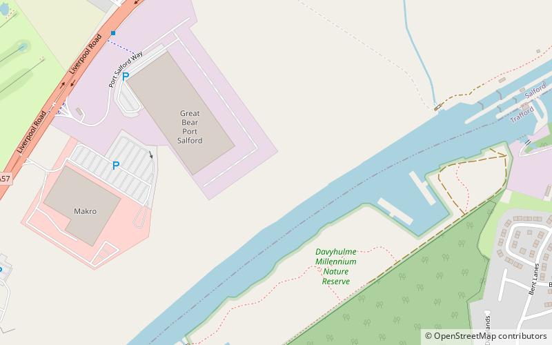 port salford manchester location map