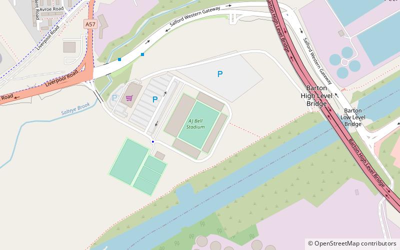 AJ Bell Stadium location map