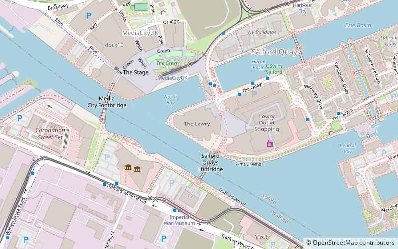 The Lowry location map