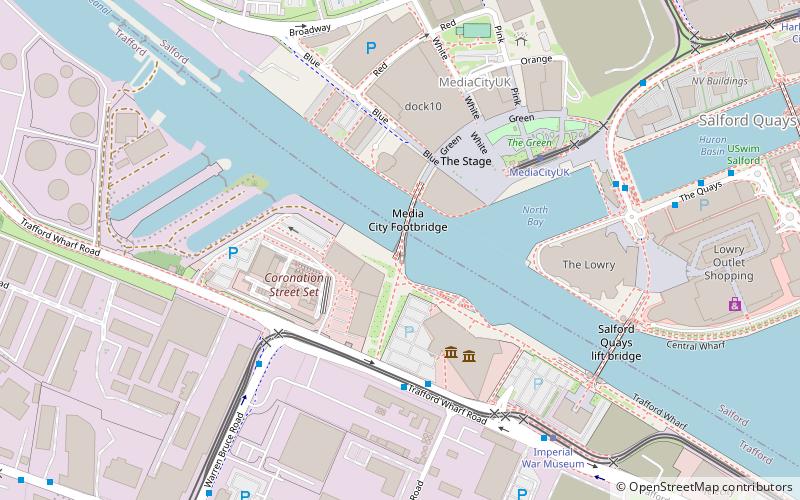 Media City Footbridge location map