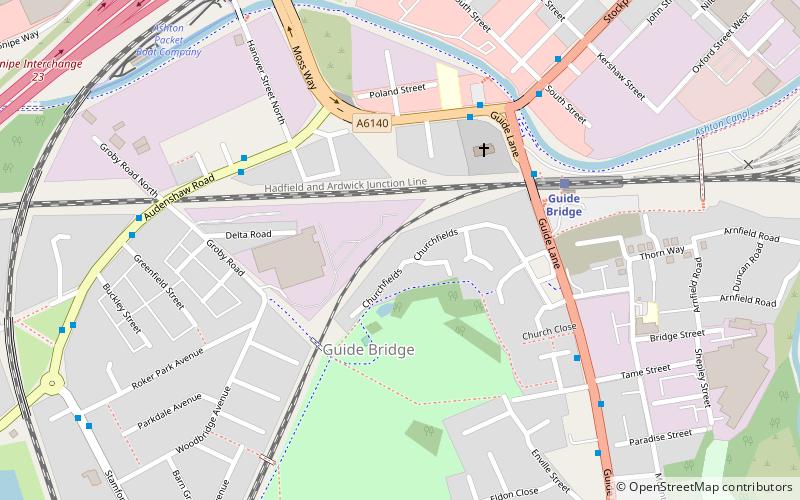 Audenshaw location map