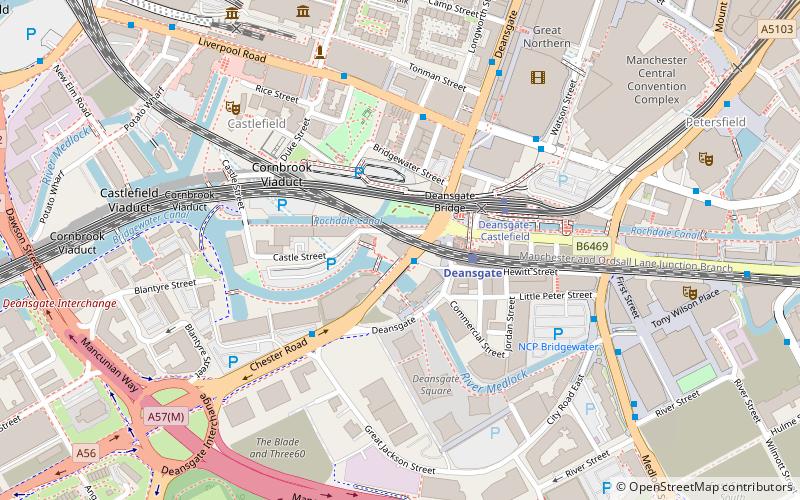 Castlefield Congregational Chapel location map