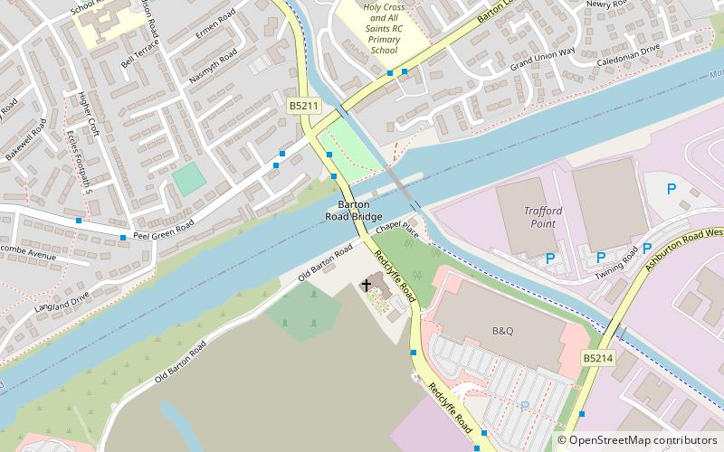 Barton Road Swing Bridge location map