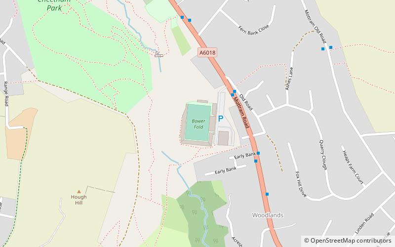 Bower Fold location map