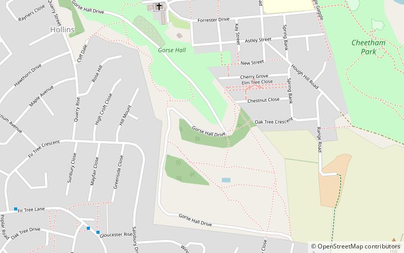 Gorse Hall location map