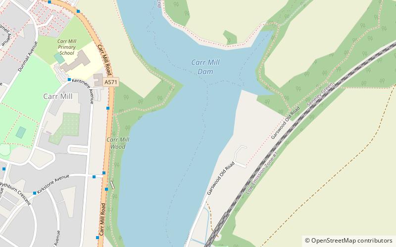 Carr Mill Dam location map