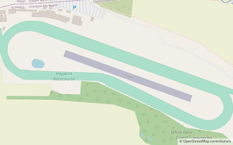 haydock park racecourse saint helens location map