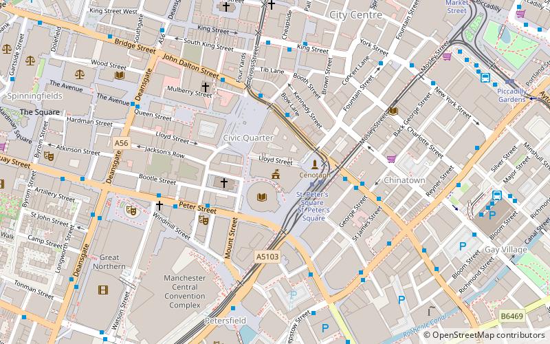 Manchester Town Hall Extension location map