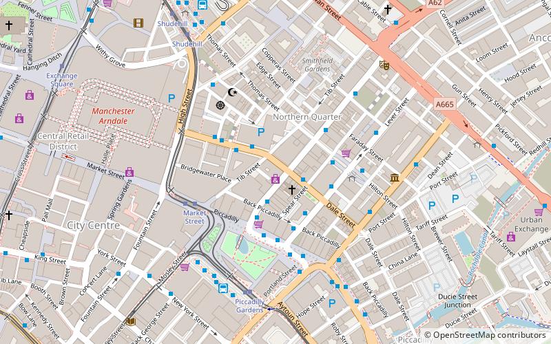 Afflecks location map