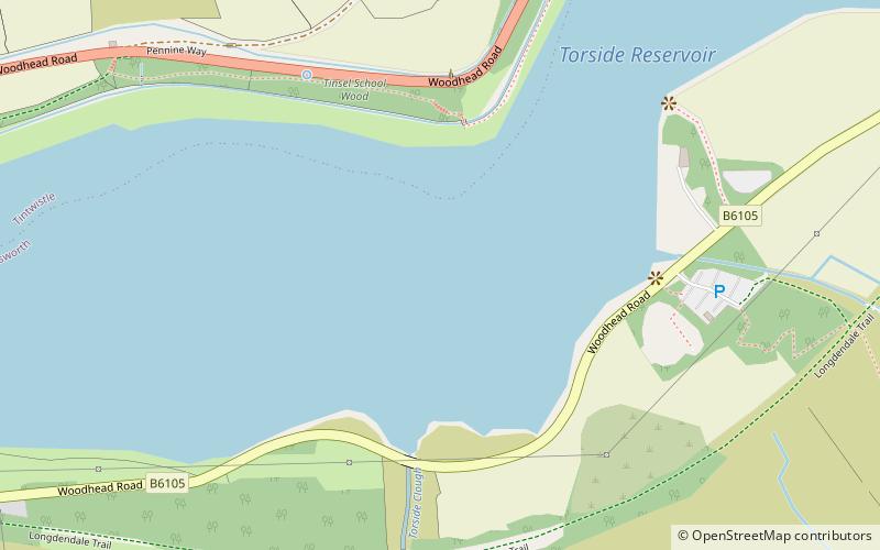 Torside Reservoir location map