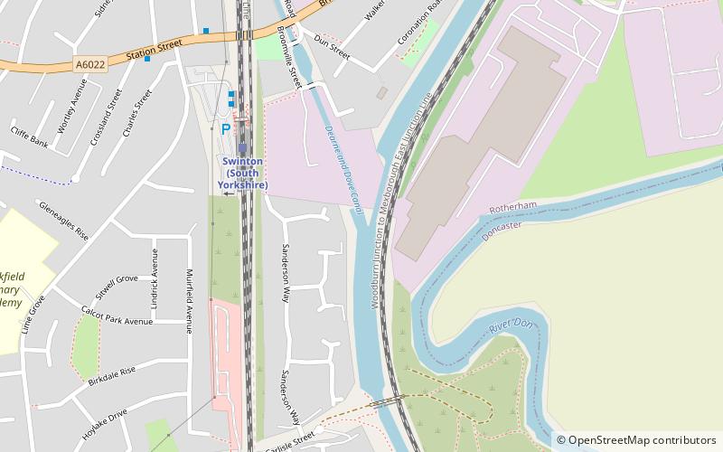 Dearne and Dove Canal location map