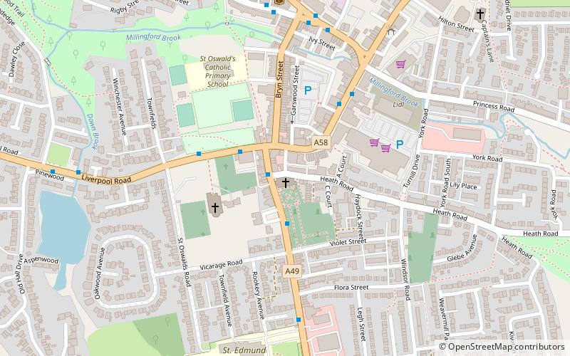 St Thomas' Church location map