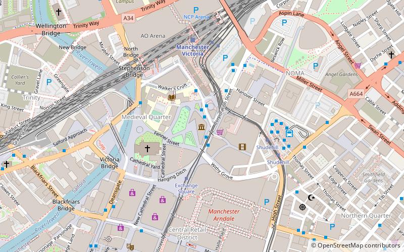 English Football Hall of Fame location map