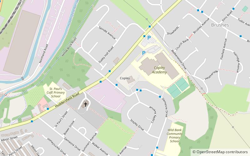 Copley location map
