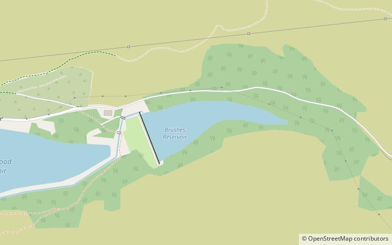Brushes Reservoir location map