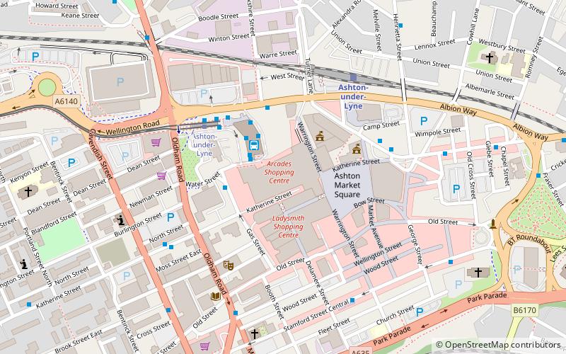 Ashton Arcades location map